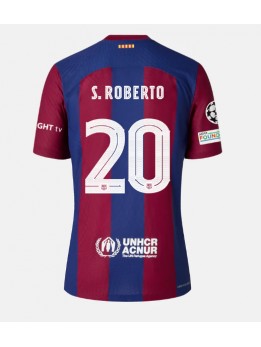 Moški Nogometna dresi replika Barcelona Sergi Roberto #20 Domači 2023-24 Kratek rokav